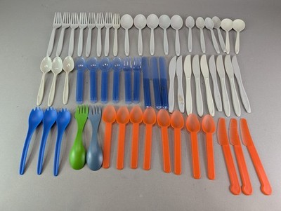 GSI Outdoors Flatware Silverware Cutlery Camping Reusable Fork Spoon Knife LOT