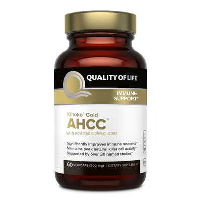 Premium Kinoko Gold AHCC Supplement 500mg 60 pflanzliche Kapseln