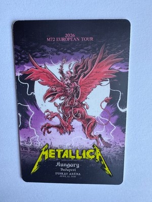 Metallica Fancard Budapest 13/06 (New & unused)