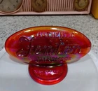 Rare Fenton Ruby Red Carnival Glass Dealer Logo Display Sign