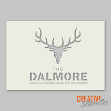 Dalmore Whisky Stencil - 190 micron mylar - Reusable - Multiple Sizes