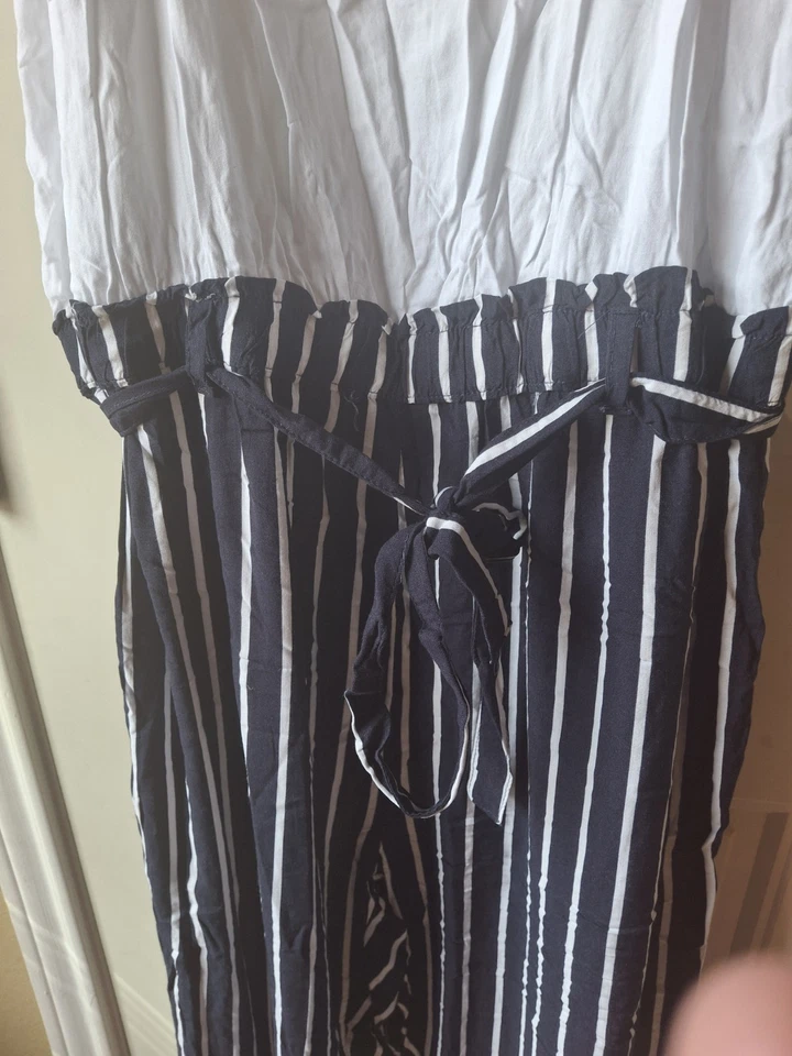 Mameluco de jersey Love By Chesley patrón de dos tonos/rayas talla 3X Foto 3 de 4