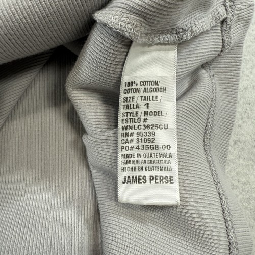 Womens Standard James Perse Rib Crew Neck Tank Top Size 1 ( US Small ) Grey - Picture 3 of 5