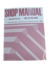 Manuel D'Atelier De Réparation Et D'Entretien Honda CRX 1992 Première Édition