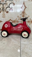 Vtg. Model 8 Metal Radio Flyer Little Red Roadster Toy Ride On Car 2001