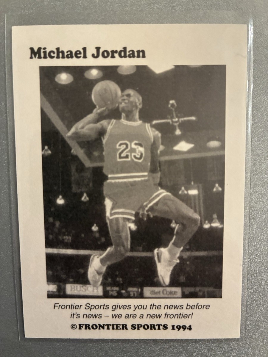 スポーツ選手 MICHAEL JORDAN     THE  LAST  FRONTIER Michael Jordan 1994 Frontier Sports Gold Greatest Ever Chicago