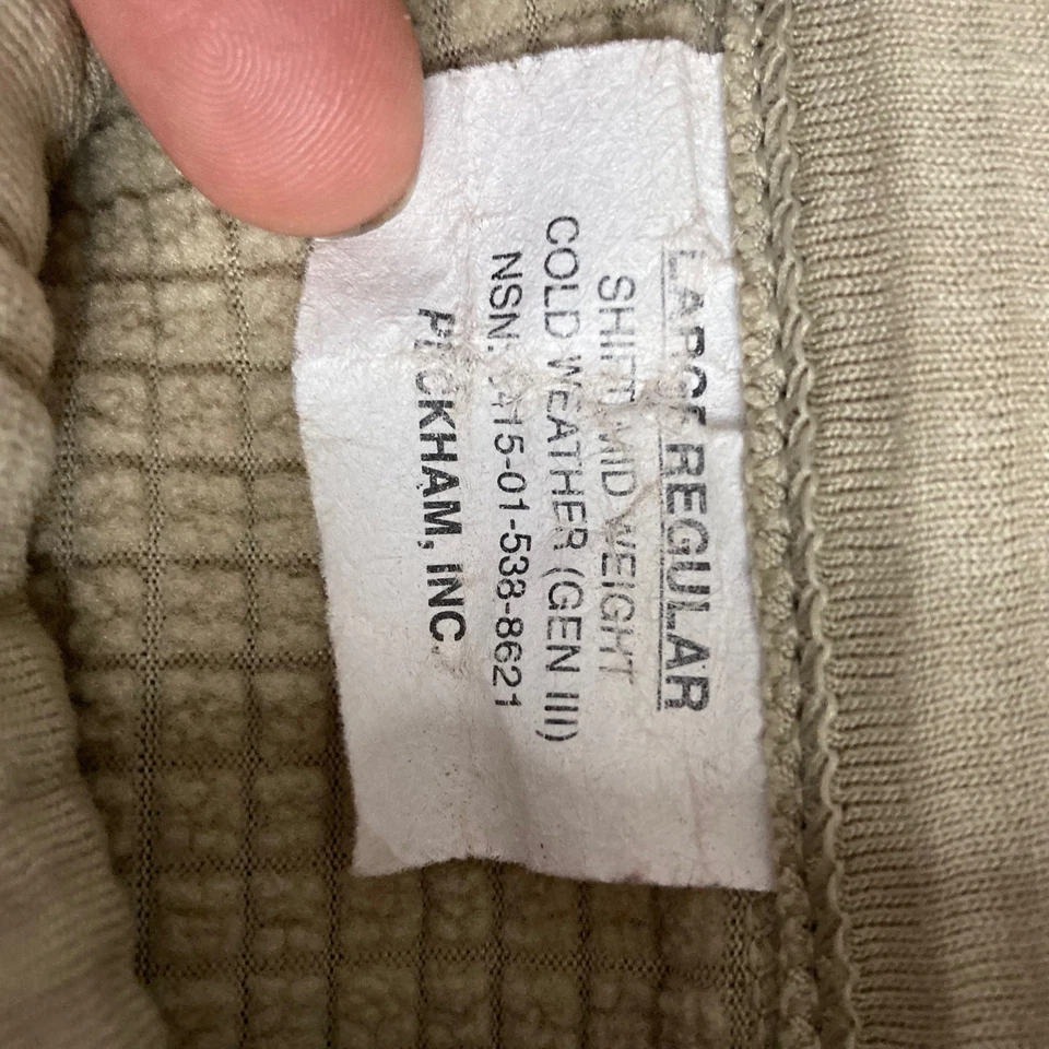 Camisa Pullover Polartec Polar Edición Ejército de Estados Unidos Gen III Clima Frío Top Grande Foto 3 de 4