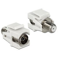 Delock Keystone IEC Buchse > F Buchse FM