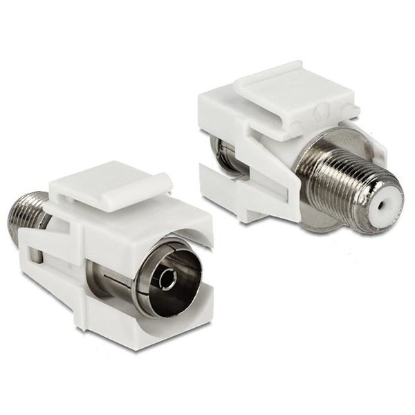 Delock Keystone IEC Buchse > F Buchse FM-image