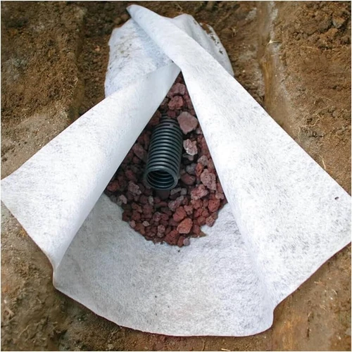 GEOFABRIC 1.2 Wide X 25m Roll Geotextile White Retaining Wall DRAINAGE FILTER - Picture 13 of 13