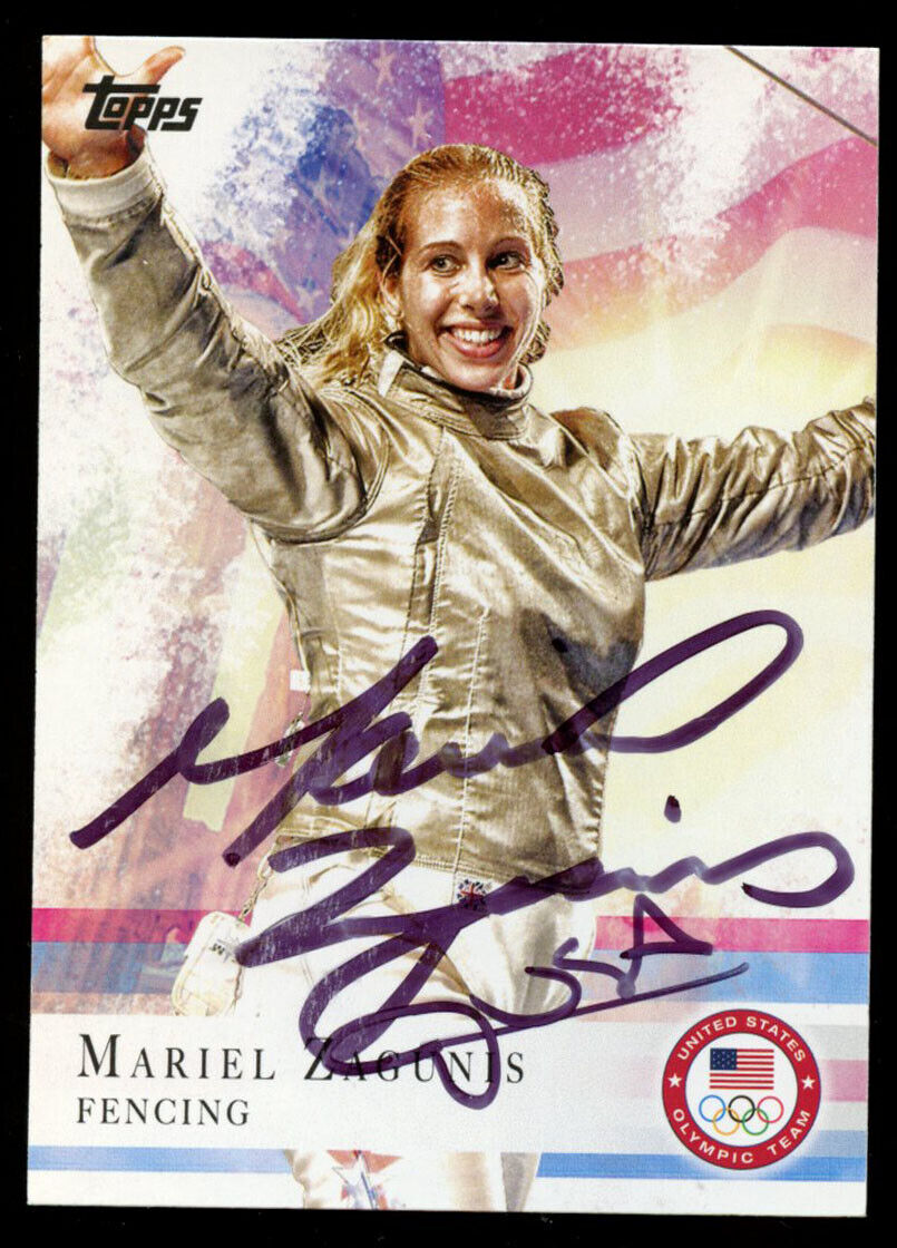 Mariel Zagunis #32 signed autograph auto 2012 Topps U.S. Olympic