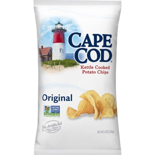 (12) Cape Cod Kettle Potato Chips, 8oz (Pack of 12)