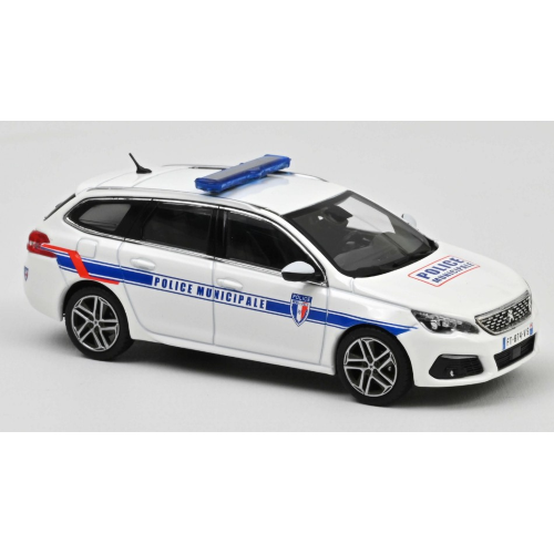 Norev 1/43 Peugeot 308 SW 2018 Police Municipale - Miniature Neuve Sous Blister