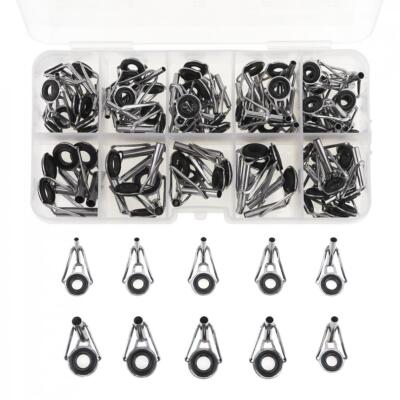 80PCS Fishing Rod Guide Tip Repair Kit Replacement for Freshwater Saltwater Rods