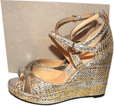 platform woven sandals