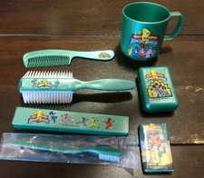 RARE Vintage 1994 Saban Power Ranger Cup Soap Toothbrush Holder Comb BathroomSet