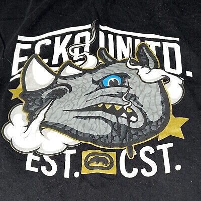 Ecko Unltd Mens 4XB 4XL Black Logo Rhino Graphic Tee Short Ecko Unltd Mens 4XB 4XL Black Logo Rhino Graphic Tee Short
