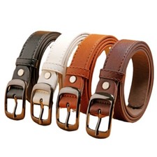23mm Boys Faux Leather Belt Single Prong Buckle for Jeans Trousers belt Casual