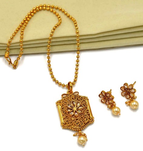 Wedding Indian Copper Pendant Necklace 