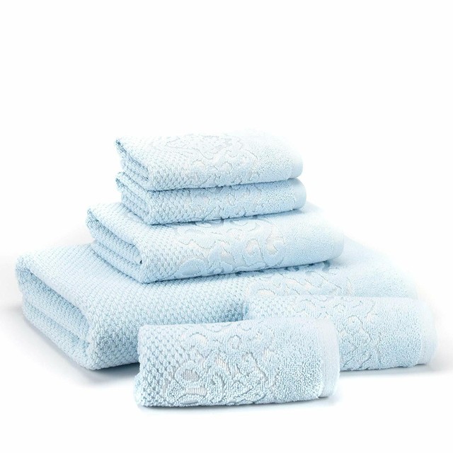 baby blue bath towels