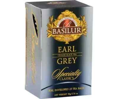 Brandneu Basilur 100 % reiner Ceylon Earl Grey Tee 25 Teebeutel (50 g) kosten...