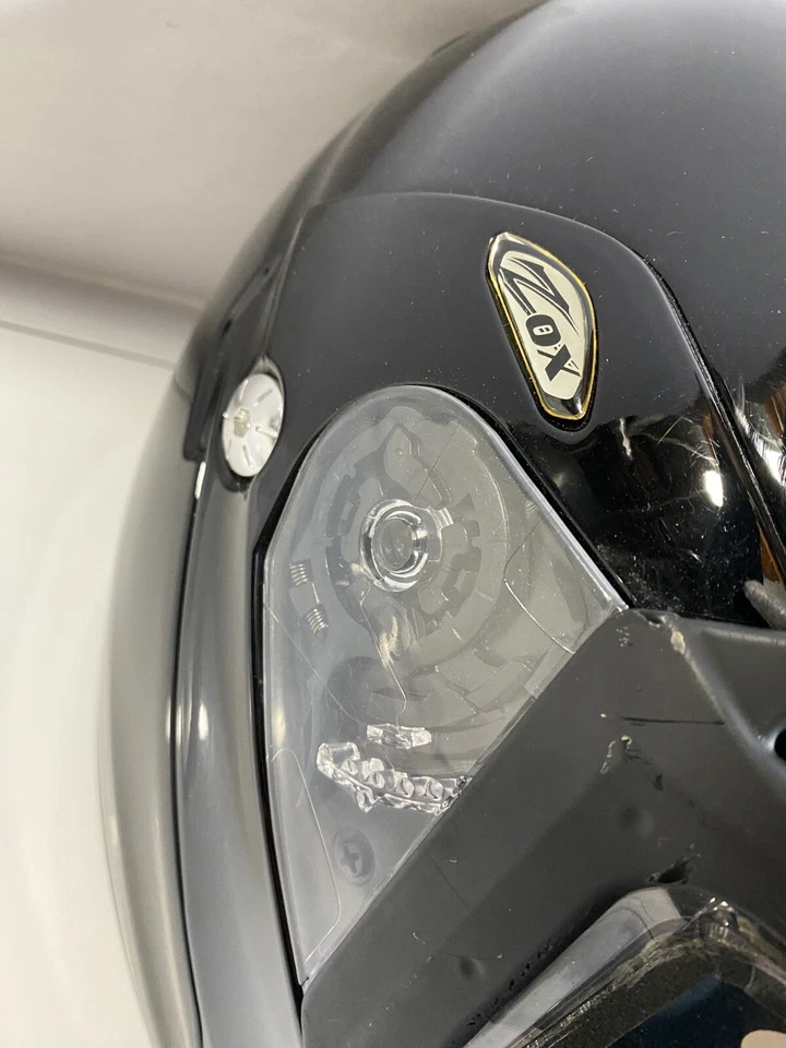 Casco Casque Zox negro moto de nieve con protector facial talla XL con bolsa Foto 4 de 4