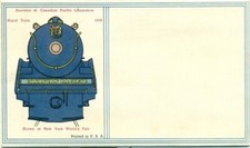 1939 NYWF Canadian Pacific Railway Foldout Postcard No.  33