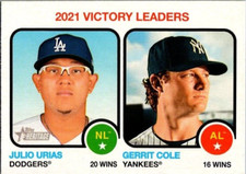 2022 Topps Heritage Baseball Victory Leaders