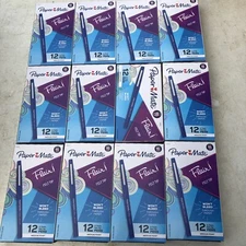 Paper Mate Flair Felt Tip Pen, Blue Ink, Medium Point, 8410152, Case Of 144