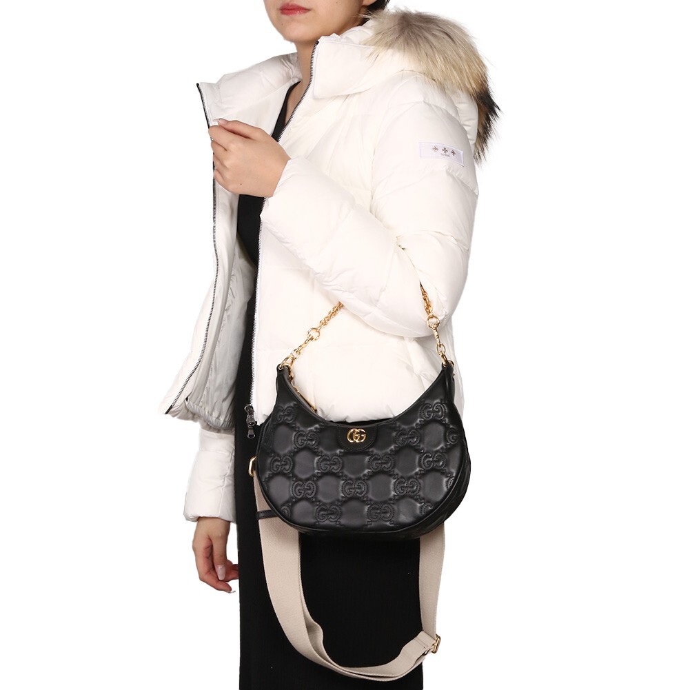 GUCCI Shoulder Bag Women GG Matrasse Small Bag Leather