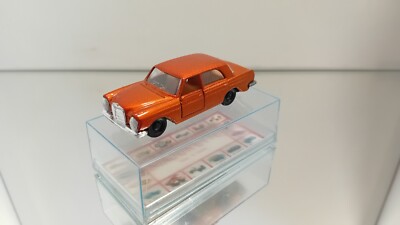 Majorette Mercedes Benz 280 SE Metallic Orange Near Mint In Box Very Rare