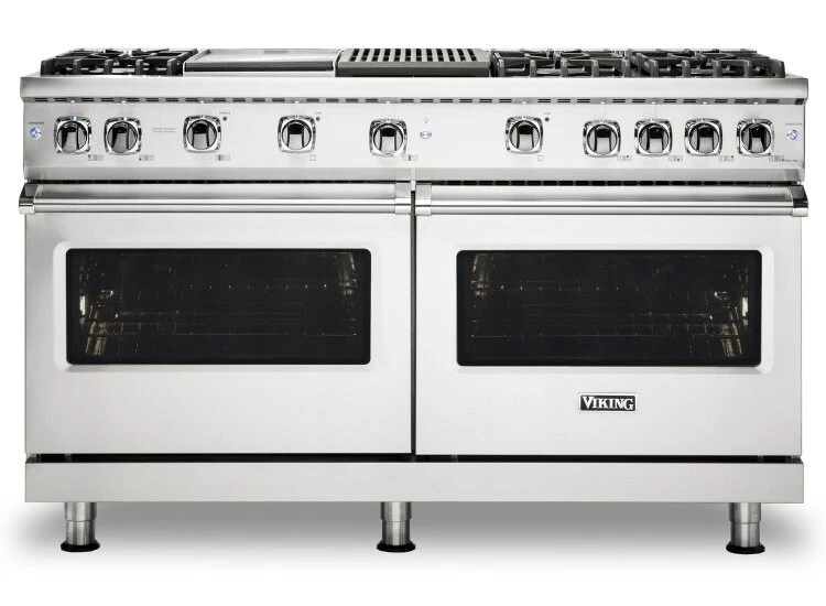 Viking 48" Side-by-Side Refrigerator, 60 Inch Gas Range, Microwave, Dishwasher - Image 3 of 4
