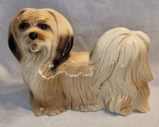 Coopercraft England Shih-Tzu / Lhasa Apso Dog Brown White Figurine