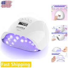 150W UV LED Nail Lamp with Smart Sensor  4 Timer Settings - Fast Curing for ...