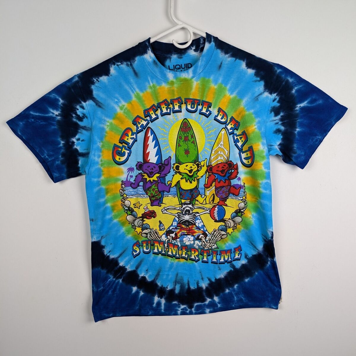 Vtg 2001 Liquid Blue Grateful Dead Summertime Surf Bears Tie Vtg 2001 Liquid Blue Grateful Dead Summertime Surf Bears Tie