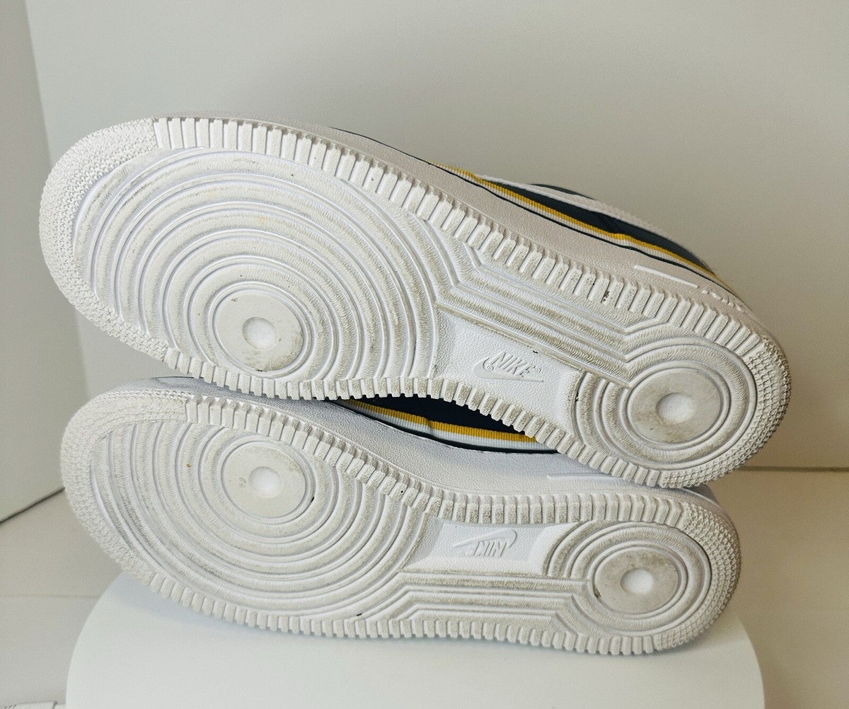 MENS NIKE AIR FORCE 1 LV8 LOW OBSIDIAN AND GOLD CJ1377-400 SIZE 9 Nike Air Force 1 07 LV8 Obsidian/White/University Gold Shoe  main image 3