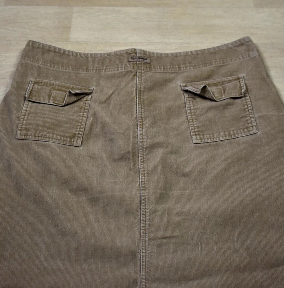 90s Eddie Bauer Corduroy Maxi Skirt Womes 100% Cotton Size 18 VTG - Image 4 of 4