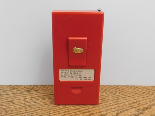Vintage AM/FM Radio Pocket Indicatore LED Cuffie Hi Fi DO-10H - Foto 7 di 13