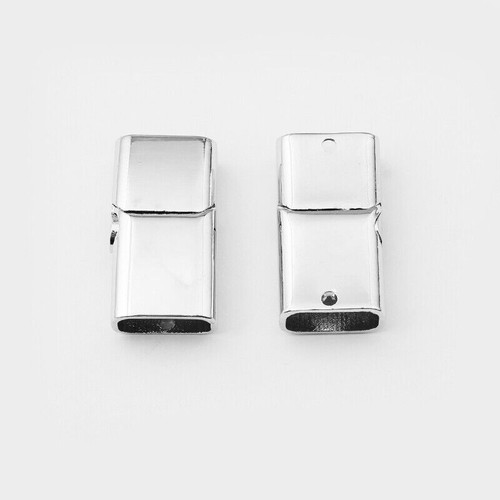 5Sets Gun Metal/ Silver Tone 12*6mm Flat Magnetic Clasp Jewellry Bracelet Making - Picture 7 of 13