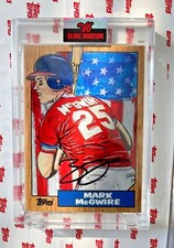 Topps PROJECT 2020 Card #81 - 1987 Mark McGwire by Blake Jamieson black auto