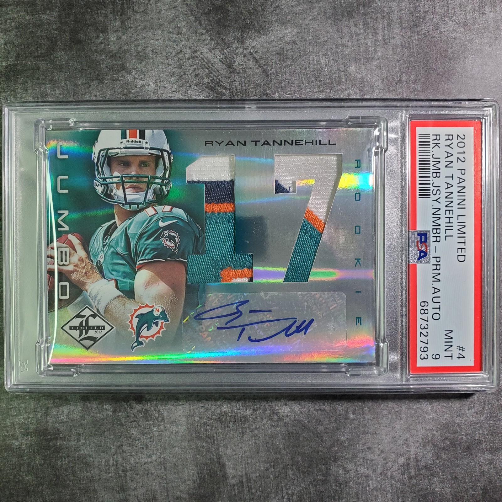 Ryan Tannehill Panini Limited Rookie Jumbo Jerseys #4 Base