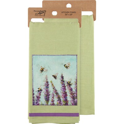 Primitives By Kathy Lavender Home Décor Wooden Block Sign - Garden Collection, Distressed Burlap Art, Ready To Hang - View #12