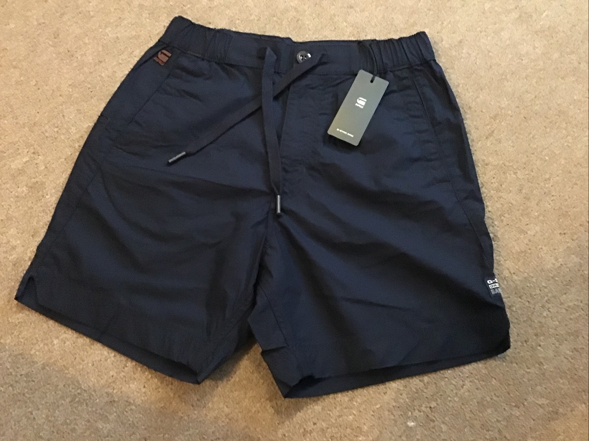 G-Star Raw Sport Trainer Shorts In Navy Mens Size 26 BRAND NEW