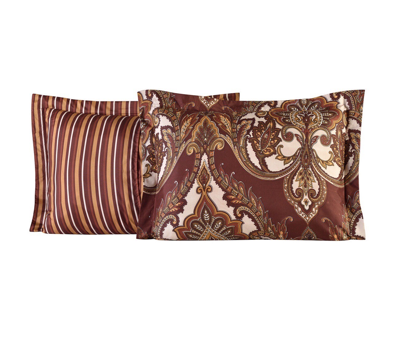 Wine Color Odyssey Scroll/Stripe Reversible 8 Pc. Comforter Sets eBay