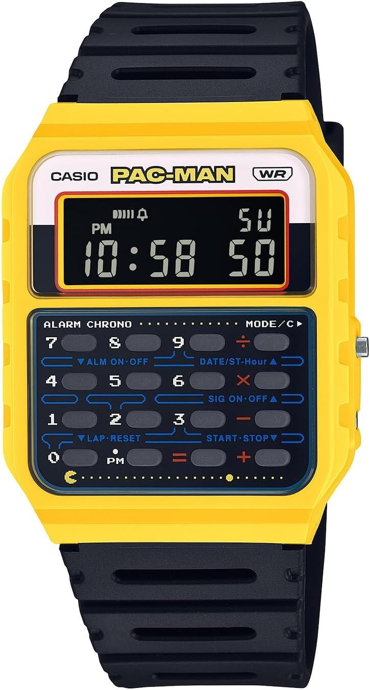 Casio Classic PAC-MAN Collaboration Limited Model CA-53WPC-1BJR