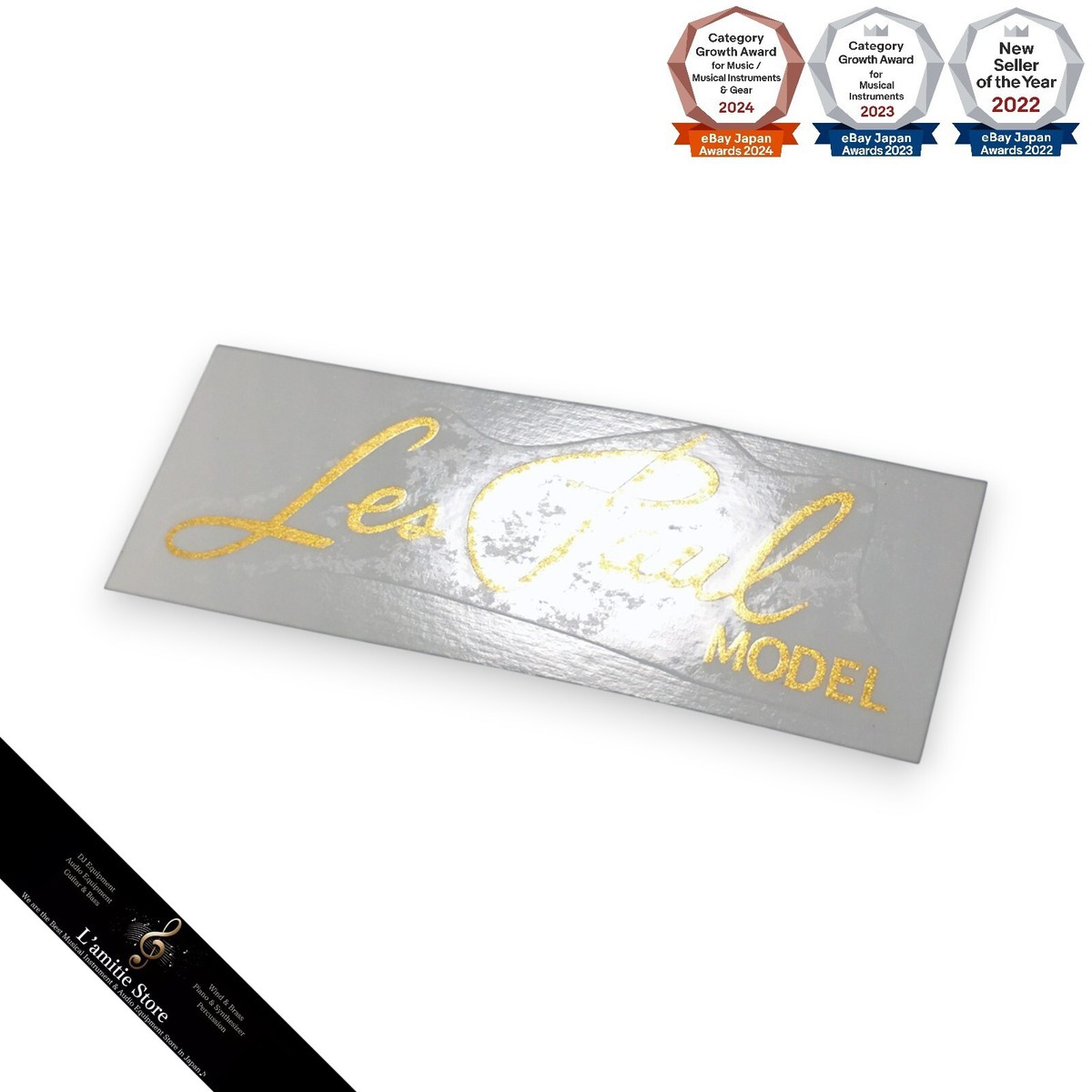 GIBSON Les Paul MODEL Guitar Repair Logo Decal Sticker Water
