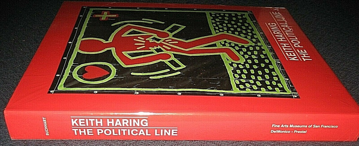 KEITH HARING - THE POLITICAL LINE　大型本 Keith Haring The Political Line Hardcover Book-Fine Arts