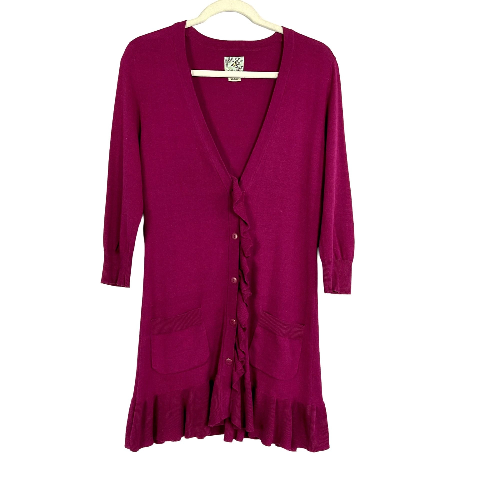 Anthropologie Tabitha Long Cardigan Sweater, medium… Gem