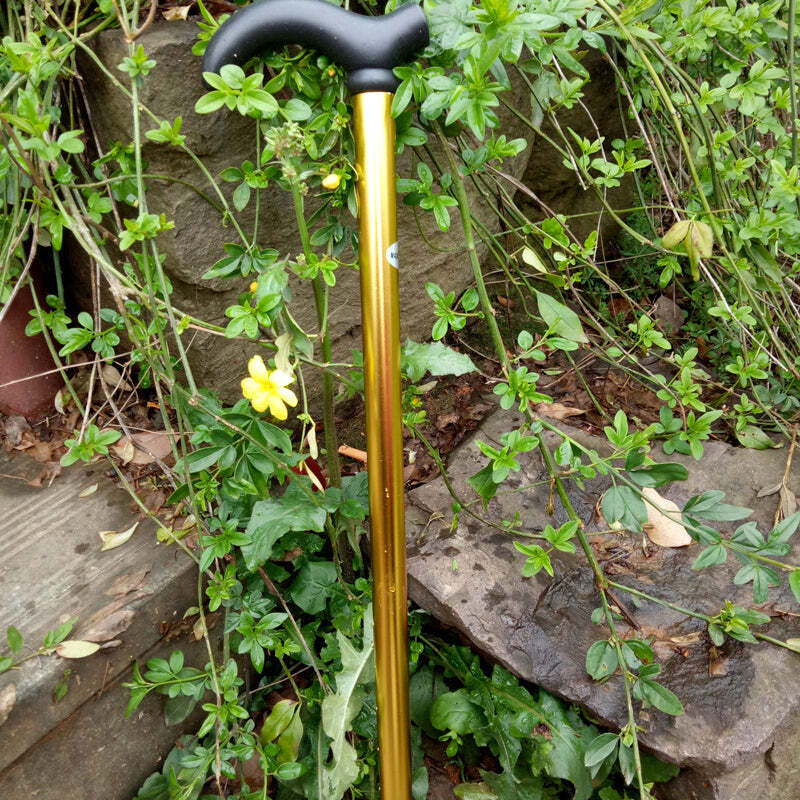 Aluminium Metal Walking Stick Travel Folding Adjustable Compact Cane