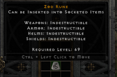 Diablo 2 Resurrected D2R PC Xbox - Zod Rune Non Ladder Softcore RotW ...